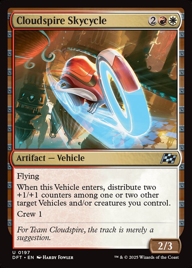 Cloudspire Skycycle 197 Uncommon Aetherdrift Magic: The Gathering Near Mint (NM) przód