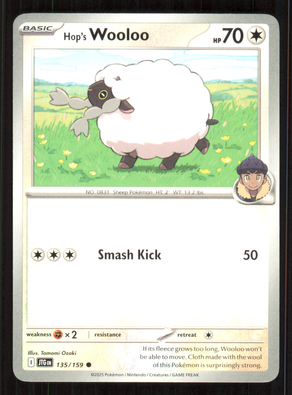 Hop's Wooloo Common SV09: Journey Together 135/159 Near Mint (NM) — przód