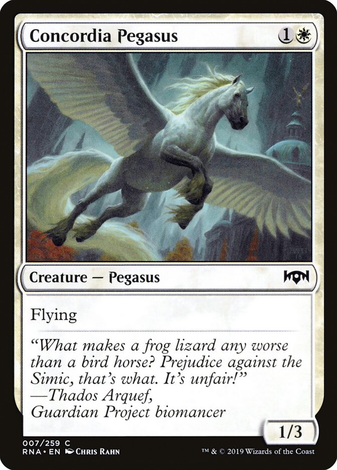 Concordia Pegasus 7 Common Ravnica Allegiance Magic: The Gathering Near Mint (NM) przód