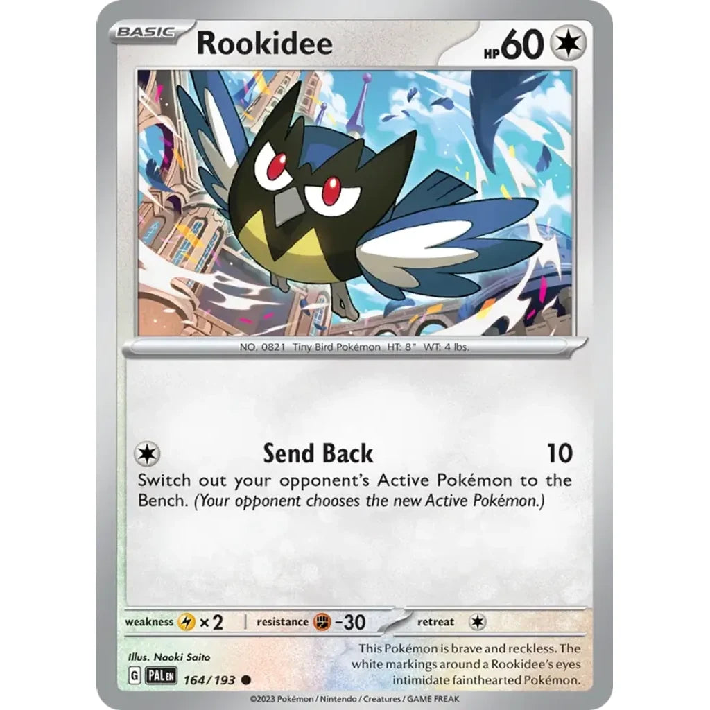 Rookidee 164/193 Common Paldea Evolved Pokemon Near Mint (NM) przód