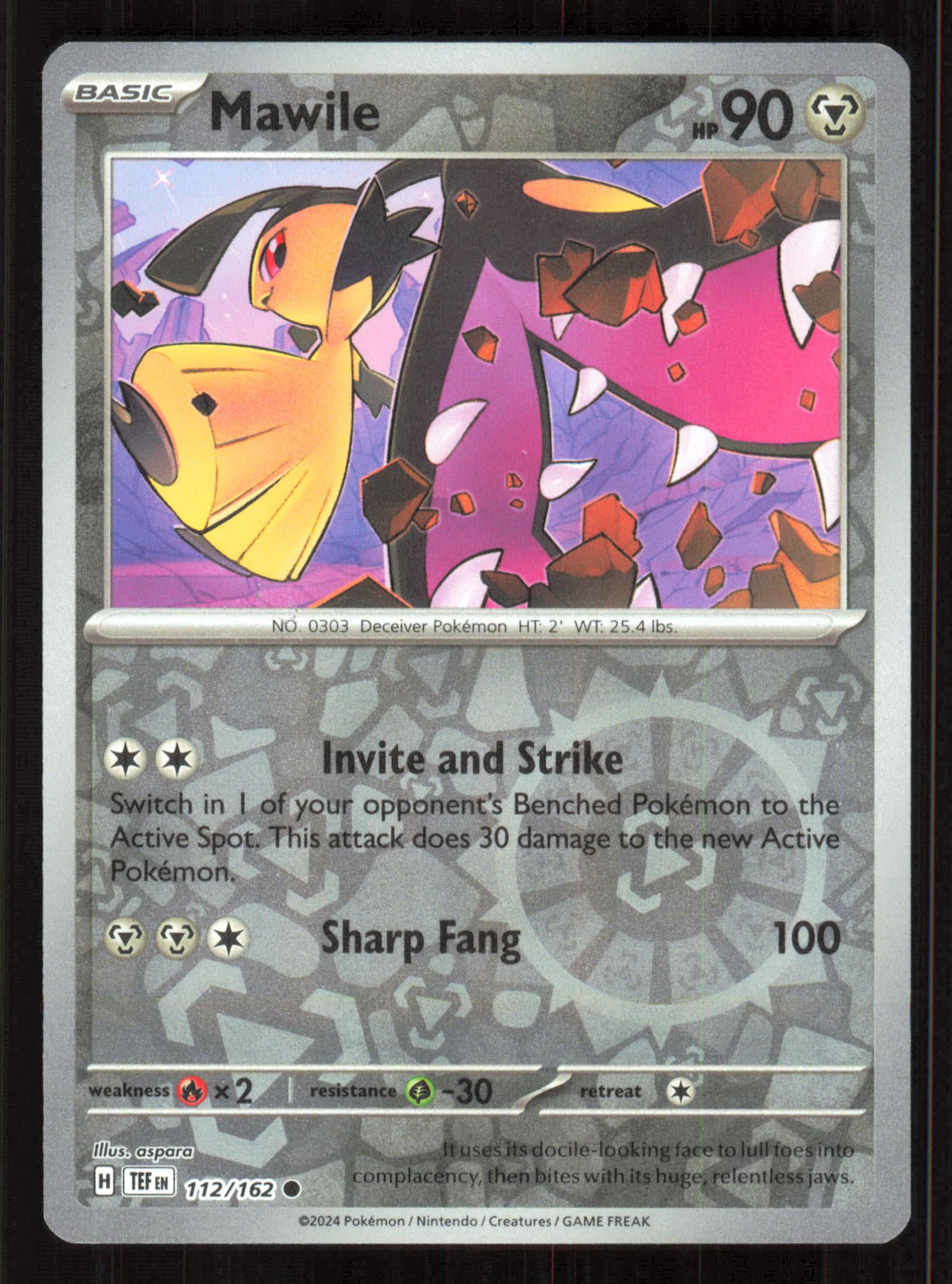 Mawile Common SV05: Temporal Forces 112/162 Near Mint (NM) — przód