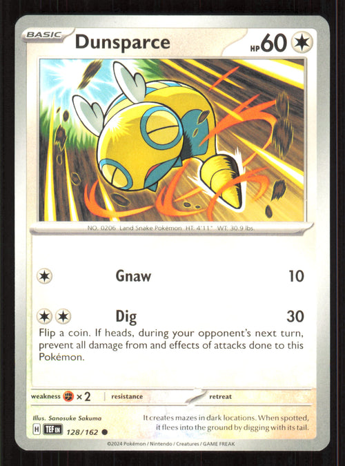 Dunsparce Common SV05: Temporal Forces 128/162 Near Mint (NM) przód