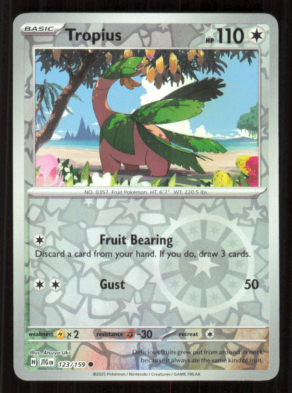 Tropius Common SV09: Journey Together 123/159 Near Mint (NM) przód