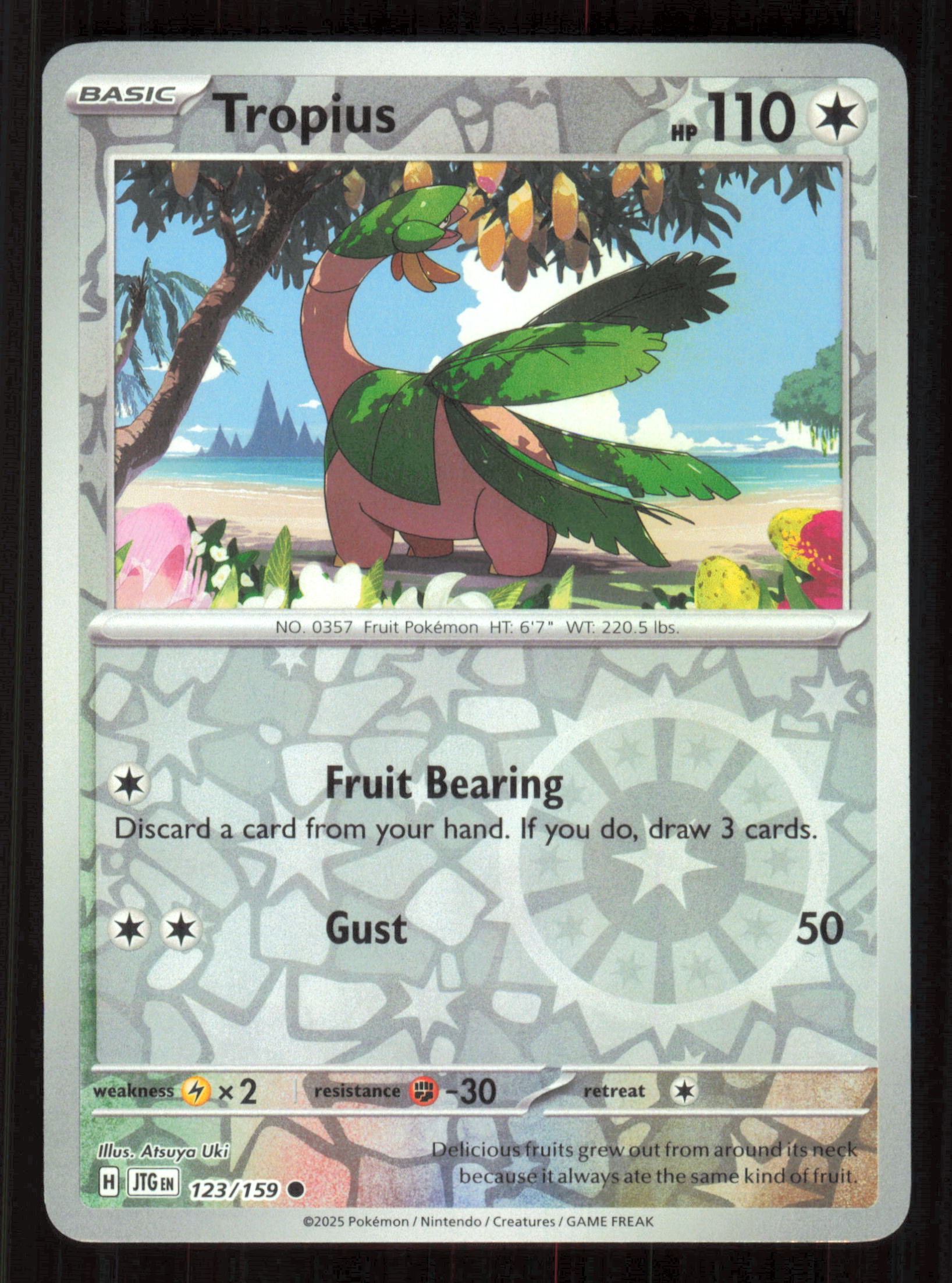 Tropius Common SV09: Journey Together 123/159 Near Mint (NM) — przód