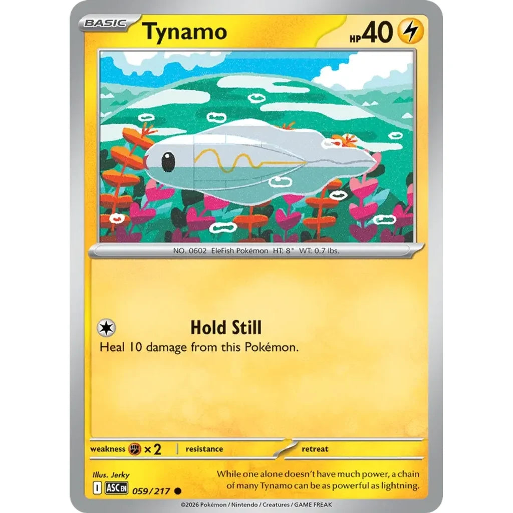 Tynamo (Quick Ball) 059/217 Common ME: Ascended Heroes Pokemon Reverse Holo Near Mint (NM) przód