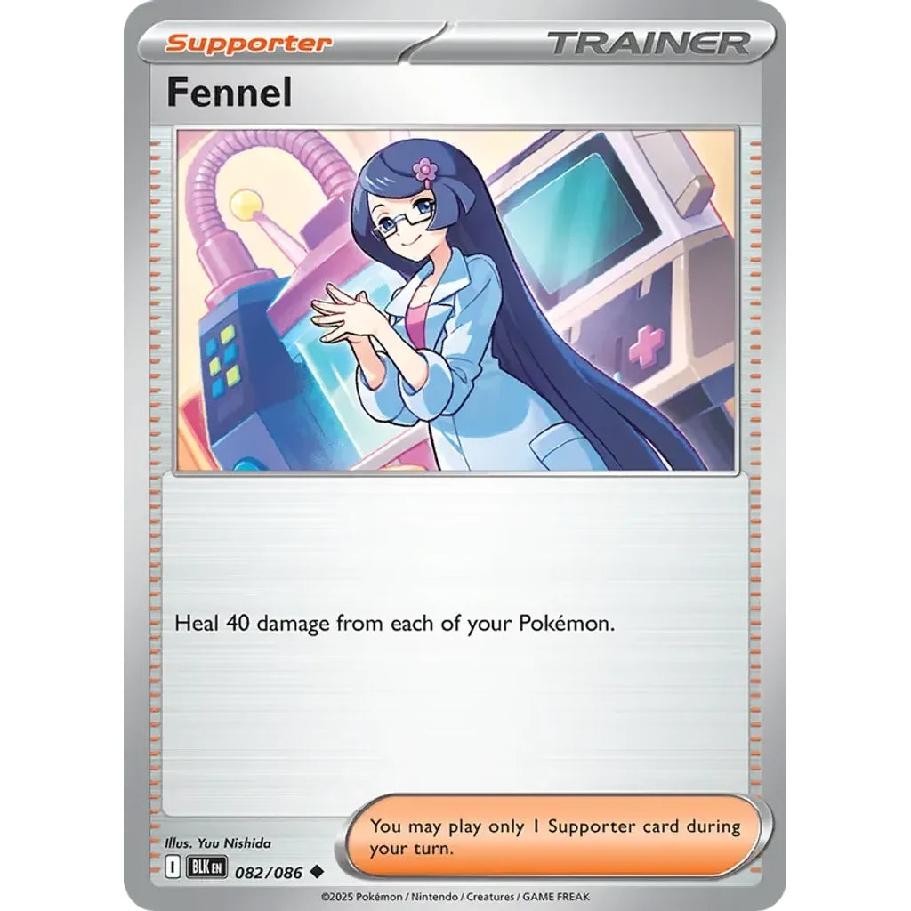 Fennel 082/086 Uncommon SV: Black Bolt Pokemon Near Mint (NM) przód