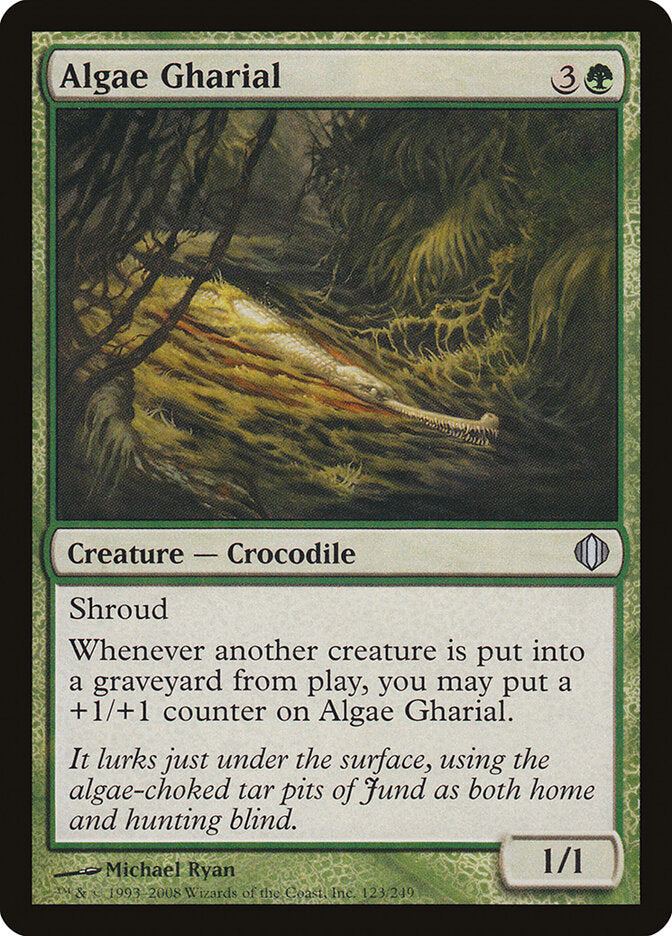 Algae Gharial 123 Uncommon Shards of Alara Magic: The Gathering Near Mint (NM) przód