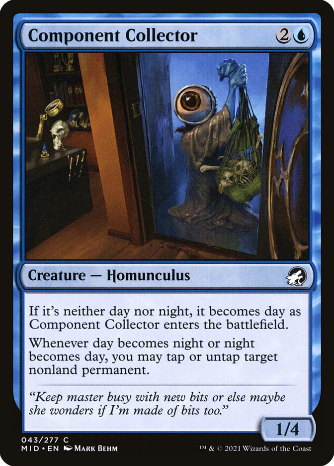 Component Collector 43 Common Innistrad: Midnight Hunt Magic: The Gathering Near Mint (NM) przód