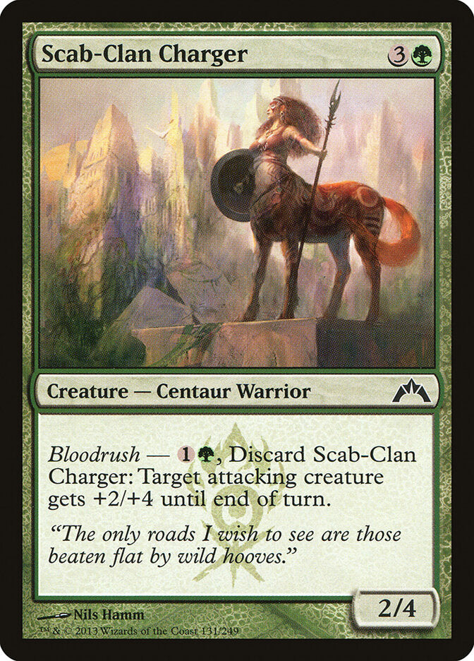 Scab-Clan Charger 131 Common Gatecrash Magic: The Gathering Near Mint (NM) przód