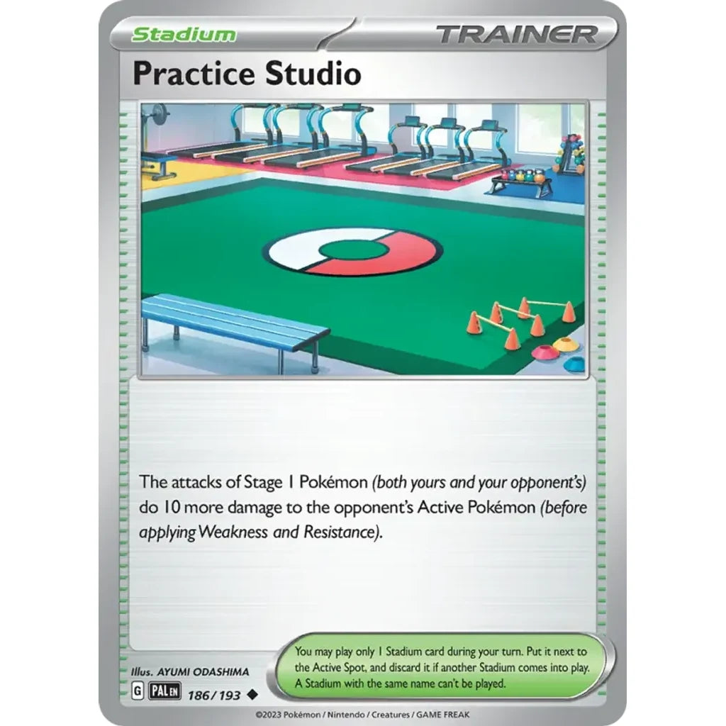 Practice Studio 186/193 Uncommon Paldea Evolved Pokemon Near Mint (NM) przód