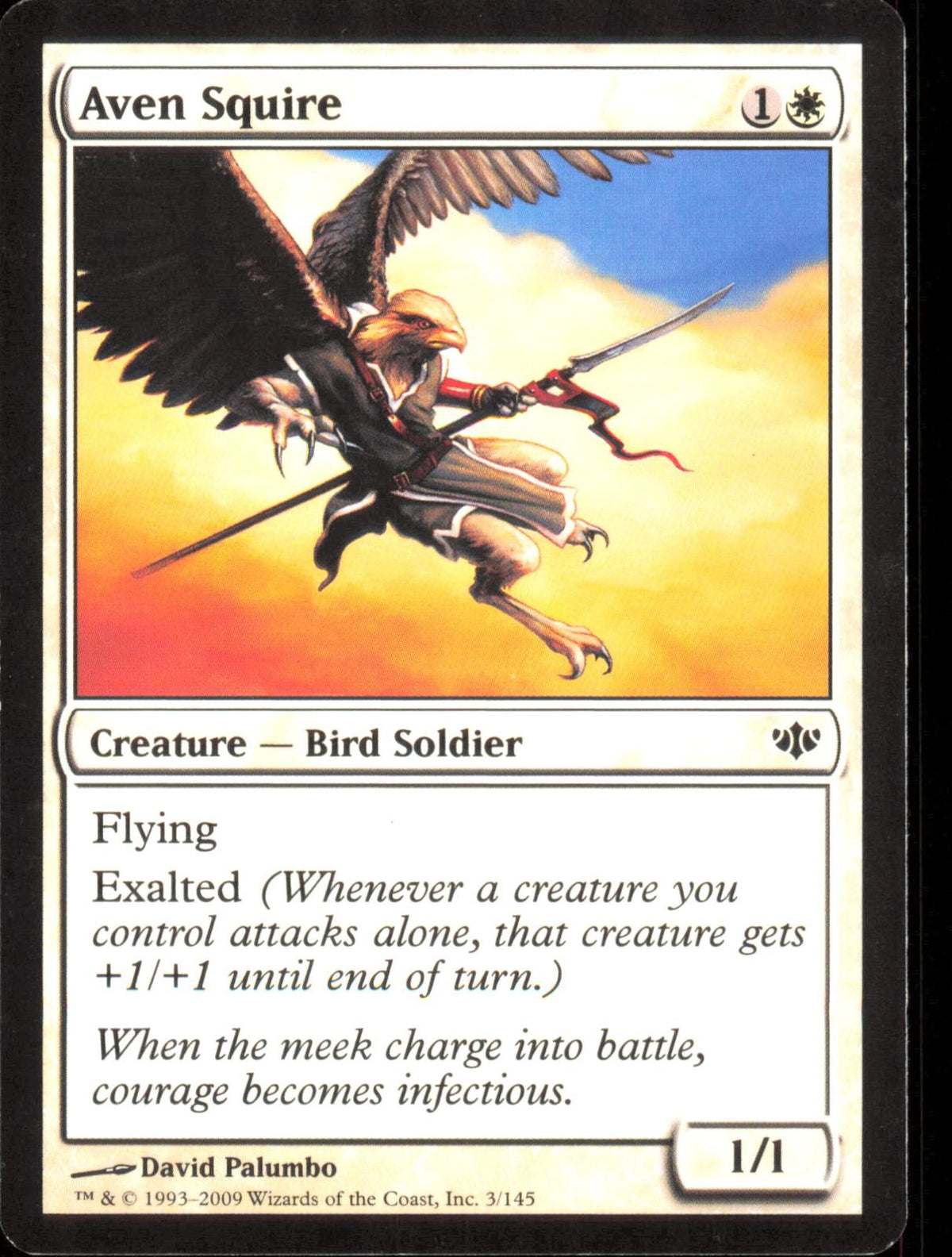 Aven Squire 3/145 Common The List Reprints Magic: The Gathering Lightly Played (LP) przód