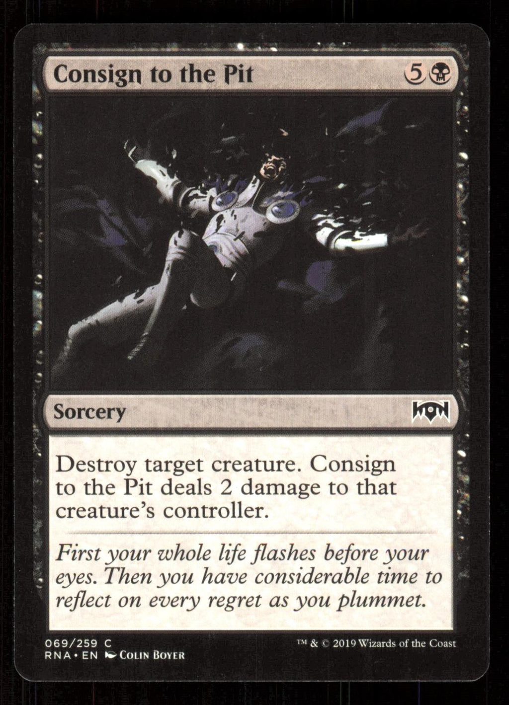 Consign to the Pit 69 Common Ravnica Allegiance Magic: The Gathering Near Mint (NM) przód