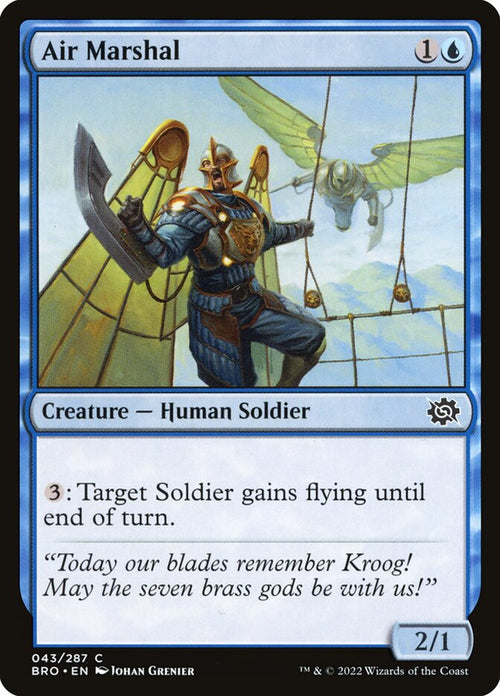 Air Marshal 43 Common The Brothers' War Magic: The Gathering Near Mint (NM) przód