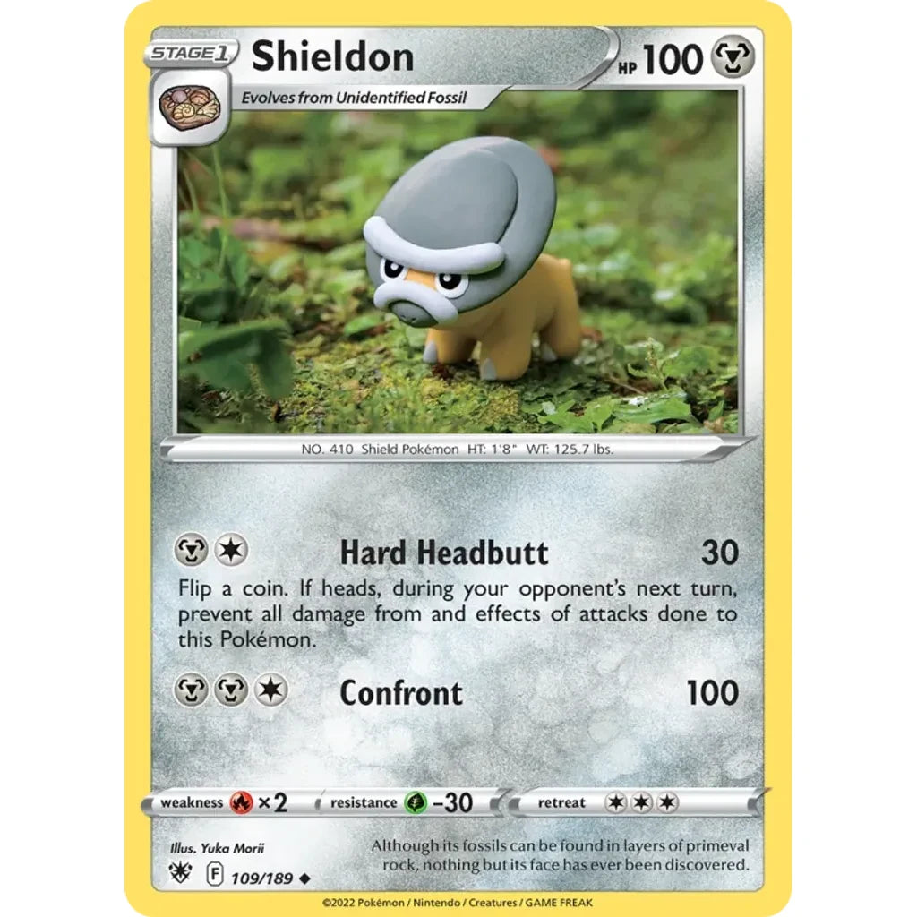 Shieldon 109/189 Uncommon Astral Radiance Pokemon Lightly Played (LP) przód