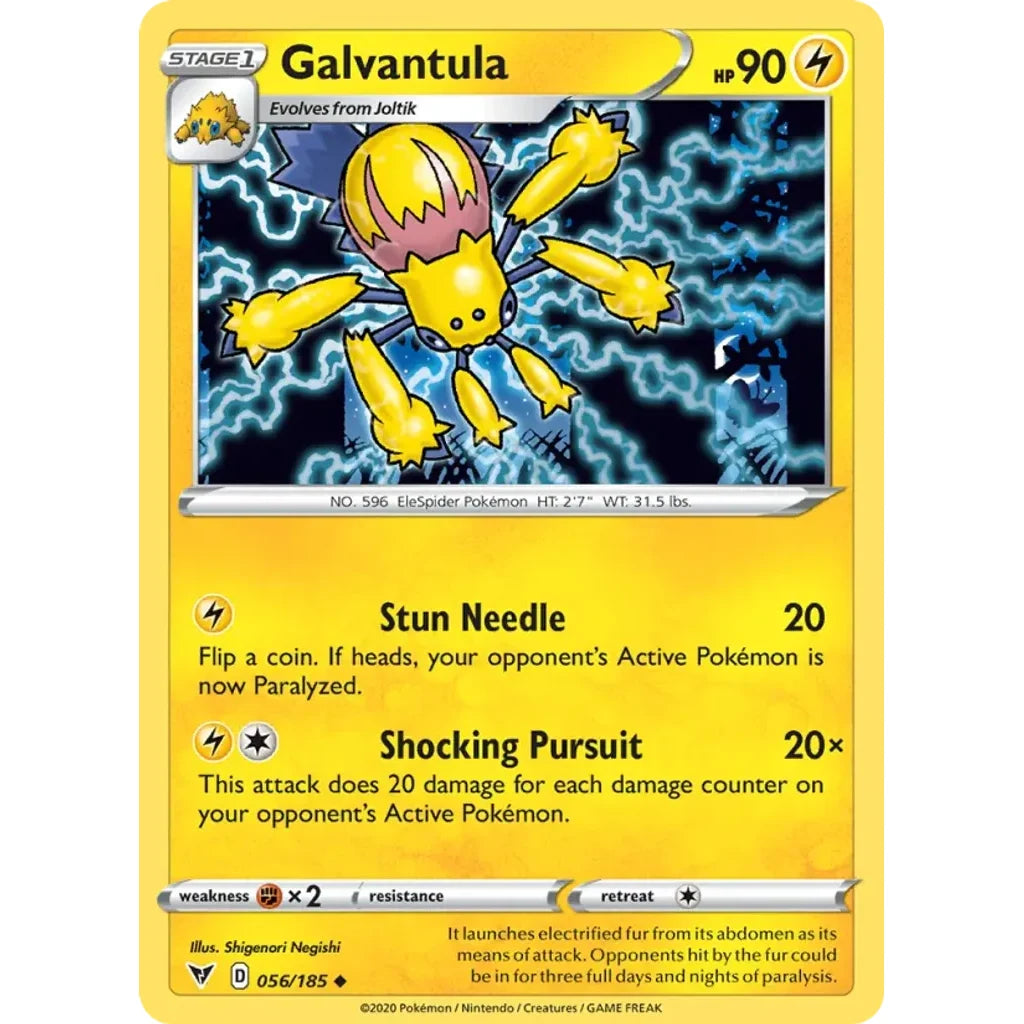 Galvantula 056/185 Uncommon Vivid Voltage Pokemon Near Mint (NM) przód