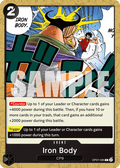 Iron Body OP07-095 Common 500 Years in the Future Pre-Release Cards One Piece Near Mint (NM) przód
