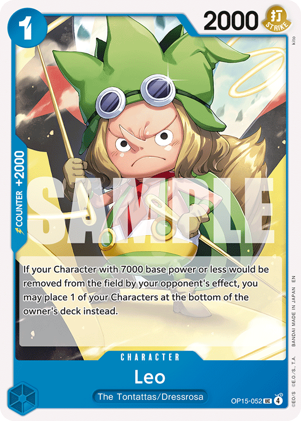 Leo OP15-052 Uncommon Adventure on Kami's Island One Piece Near Mint (NM) przód