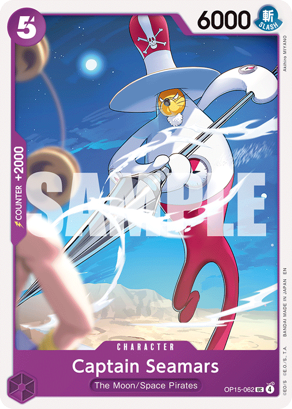 Captain Seamars OP15-062 Uncommon Adventure on Kami's Island One Piece Near Mint (NM) przód