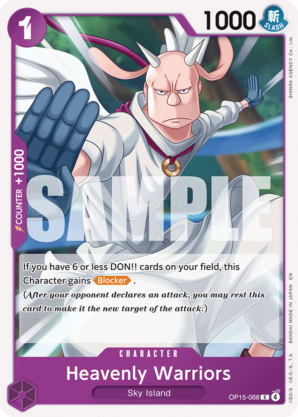 Heavenly Warriors OP15-068 Common Adventure on Kami's Island One Piece Near Mint (NM) przód