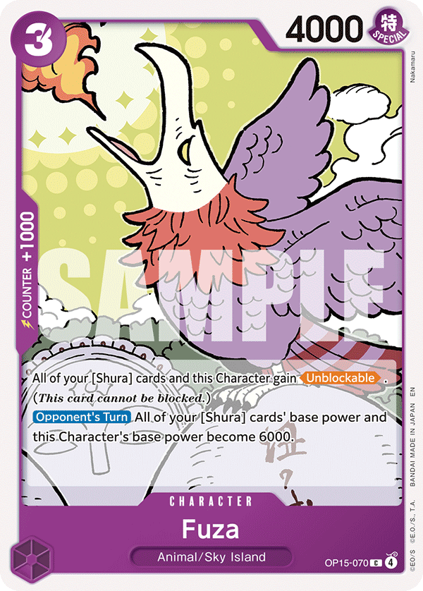 Fuza OP15-070 Common Adventure on Kami's Island One Piece Near Mint (NM) przód