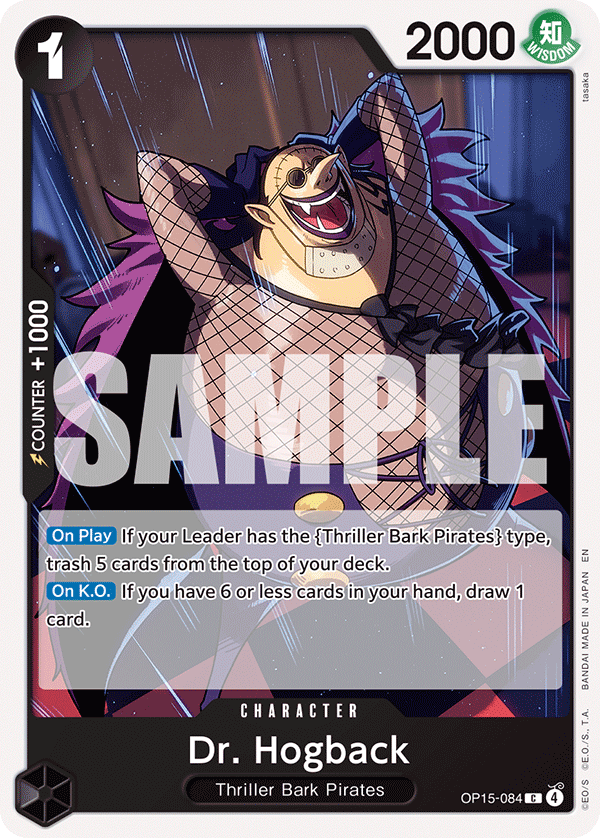 Dr. Hogback OP15-084 Common Adventure on Kami's Island One Piece Near Mint (NM) przód