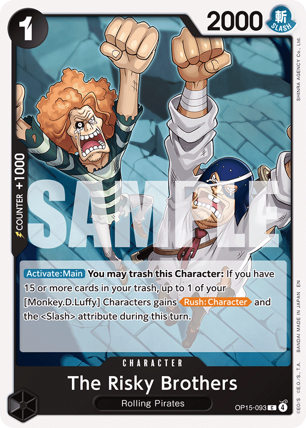 The Risky Brothers OP15-093 Common Adventure on Kami's Island One Piece Near Mint (NM) przód