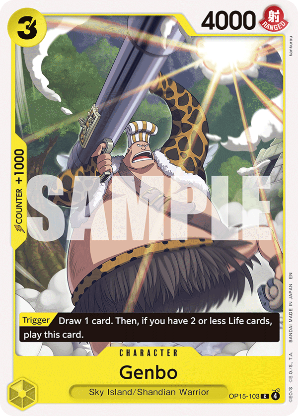 Genbo OP15-103 Common Adventure on Kami's Island One Piece Near Mint (NM) przód