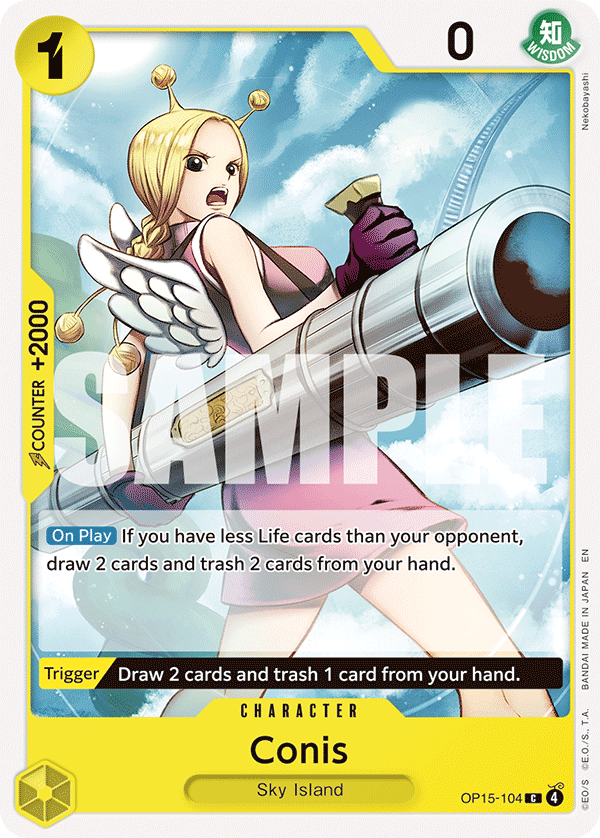Conis OP15-104 Common Adventure on Kami's Island One Piece Near Mint (NM) przód