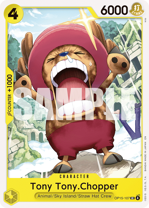 Tony Tony.Chopper OP15-107 Uncommon Adventure on Kami's Island One Piece Near Mint (NM) przód