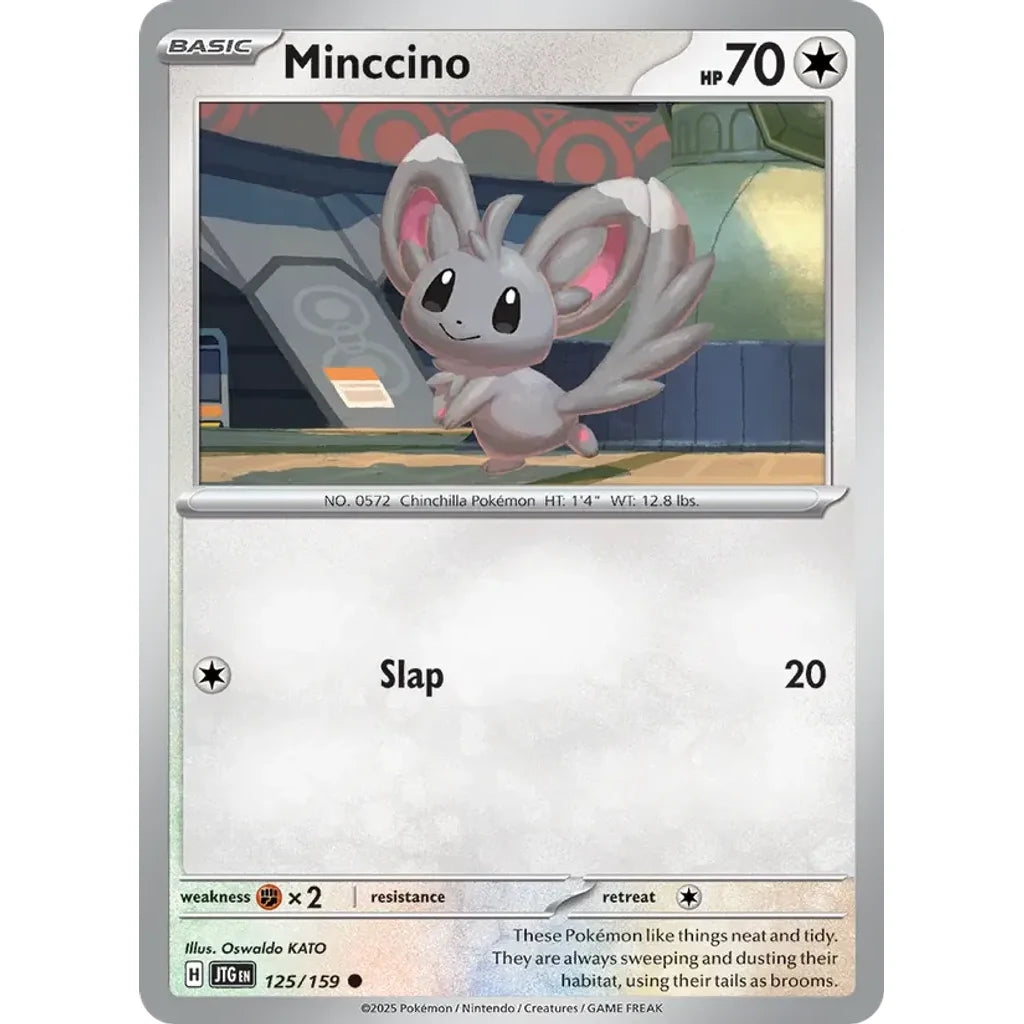 Minccino 125/159 Common Journey Together Pokemon Near Mint (NM) przód