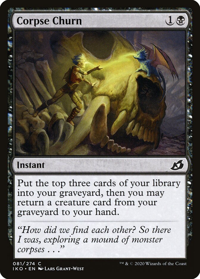 Corpse Churn 81 Common Ikoria: Lair of Behemoths Magic: The Gathering Near Mint (NM) przód
