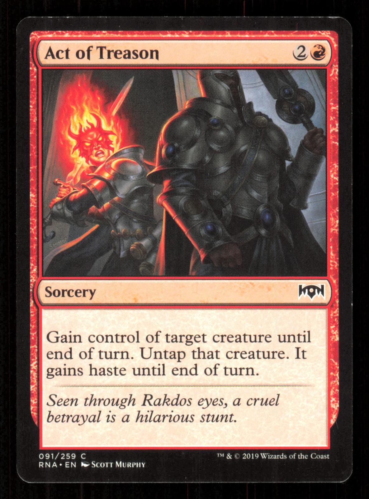 Act of Treason 91 Common The List Reprints Magic: The Gathering Near Mint (NM) przód