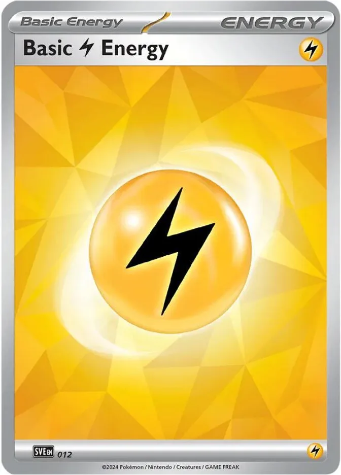 Lightning Energy SVE: Scarlet & Violet Energy 012 Near Mint (NM) przód