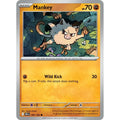 Mankey 090/182 Common Destined Rivals Pokemon Lightly Played (LP) przód