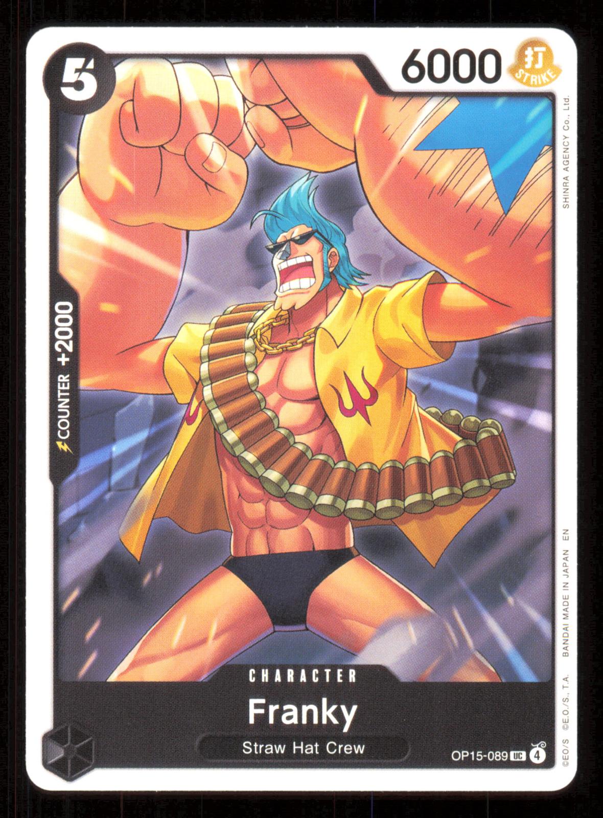 Franky OP15-089 Uncommon Adventure on Kami's Island One Piece Near Mint (NM) przód