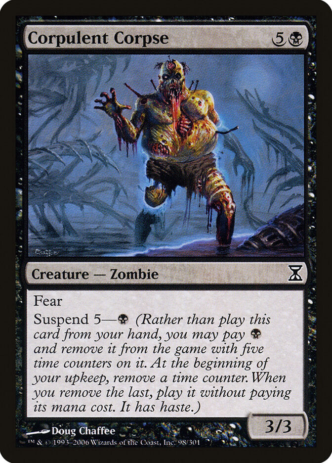 Corpulent Corpse 98 Common Time Spiral Magic: The Gathering Lightly Played (LP) przód