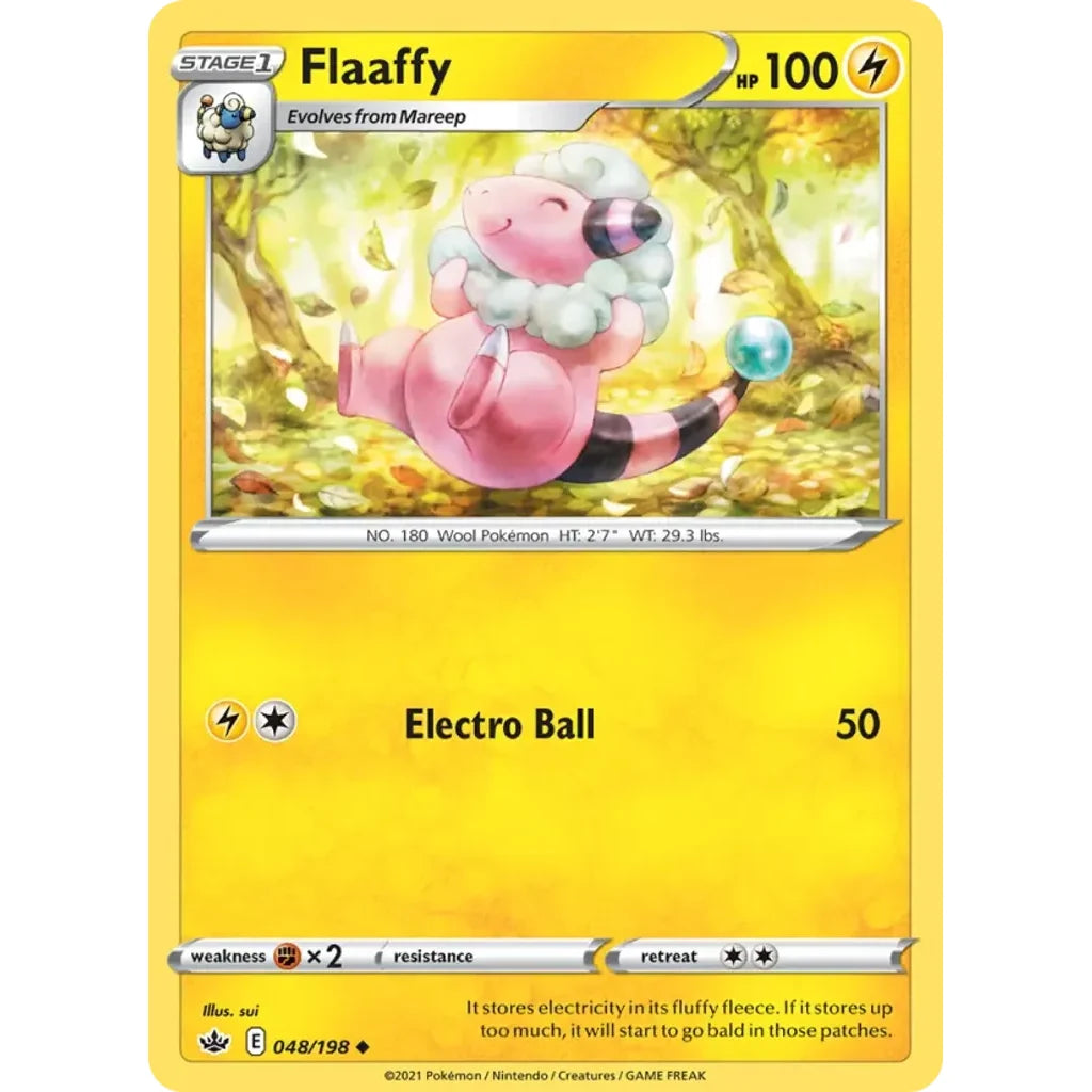Flaaffy 048/198 Uncommon Chilling Reign Pokemon Near Mint (NM) przód