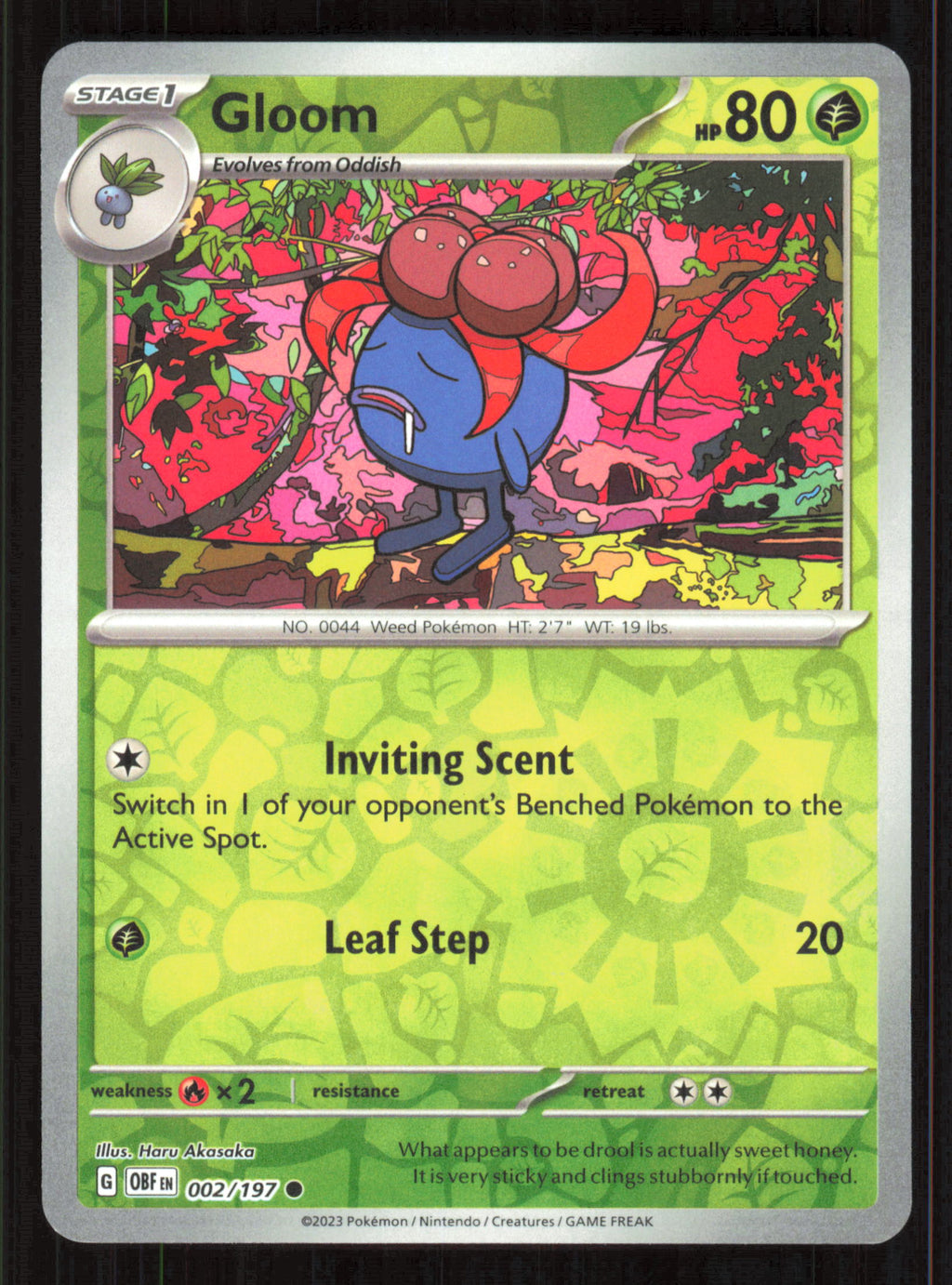 Gloom Common SV03: Obsidian Flames 002/197 Near Mint (NM) — przód
