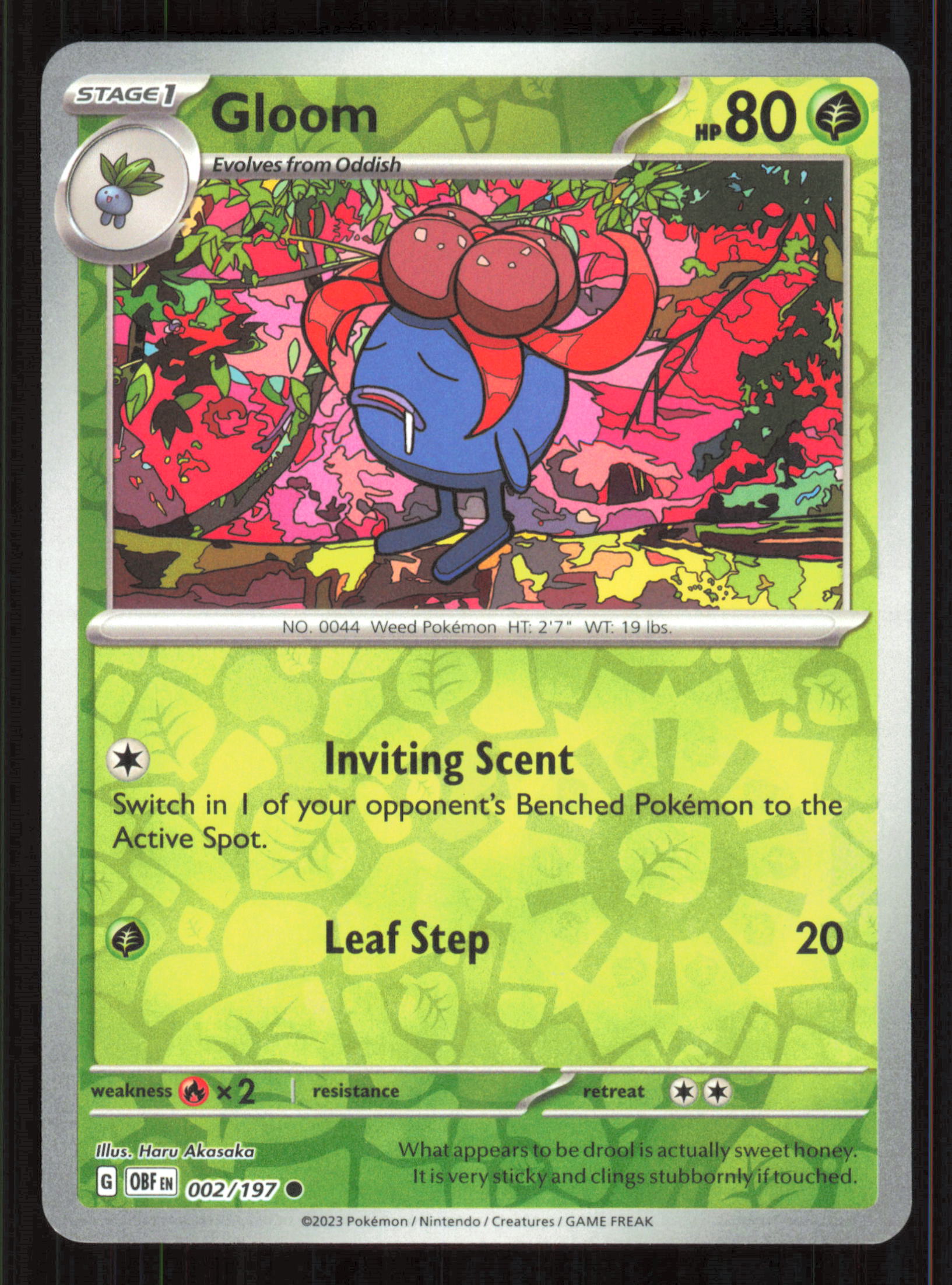 Gloom Common SV03: Obsidian Flames 002/197 Near Mint (NM) — przód