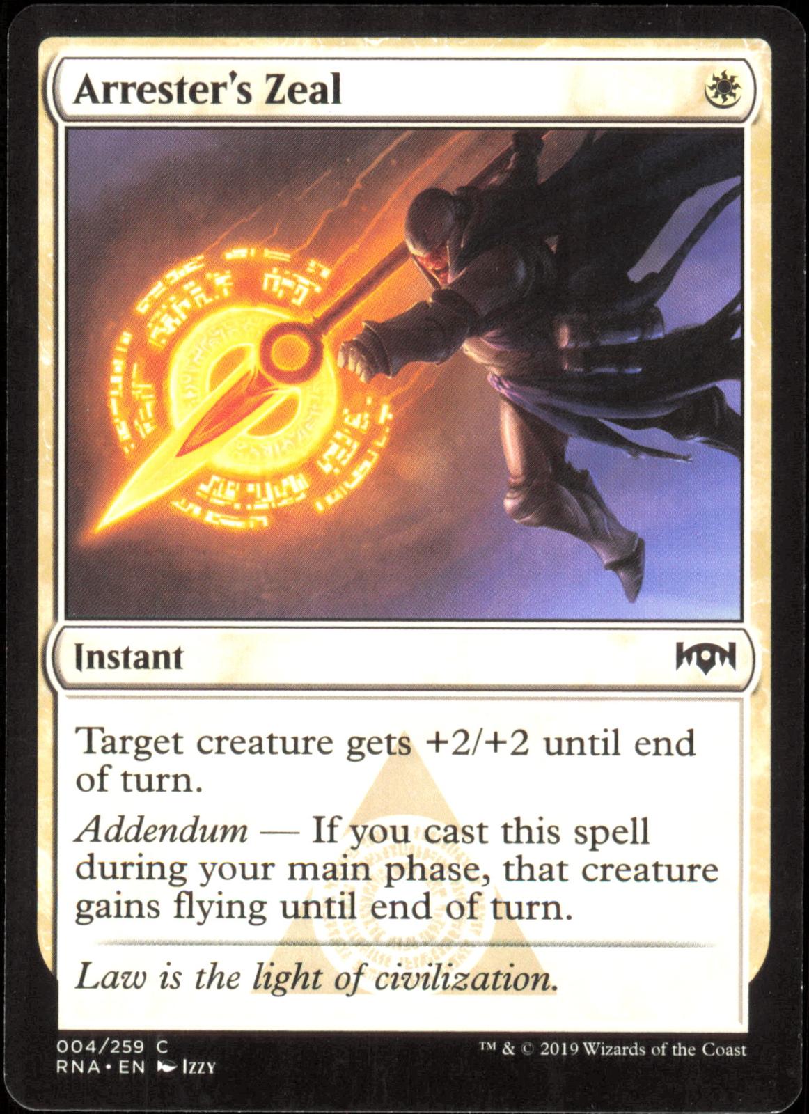 Arrester's Zeal 4 Common The List Reprints Magic: The Gathering Near Mint (NM) przód