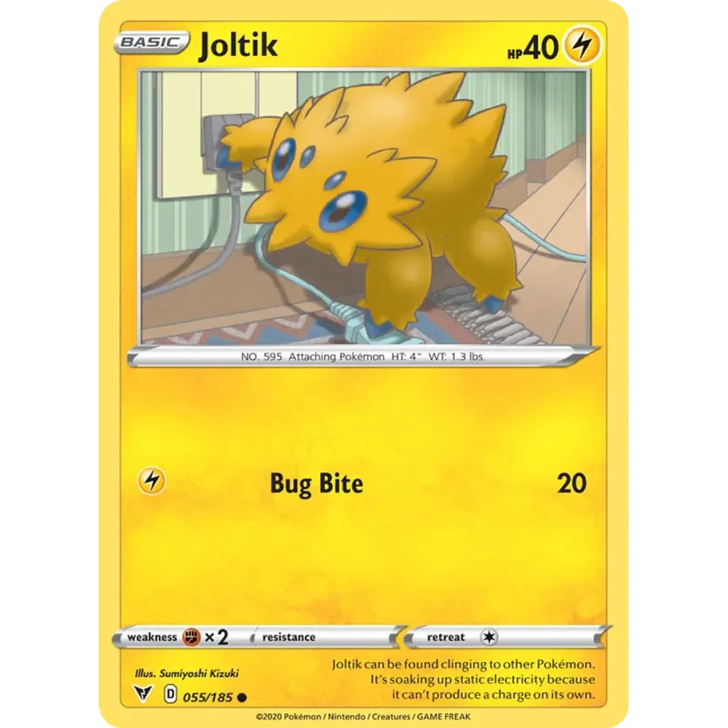 Joltik 055/185 Common Vivid Voltage Pokemon Near Mint (NM) przód