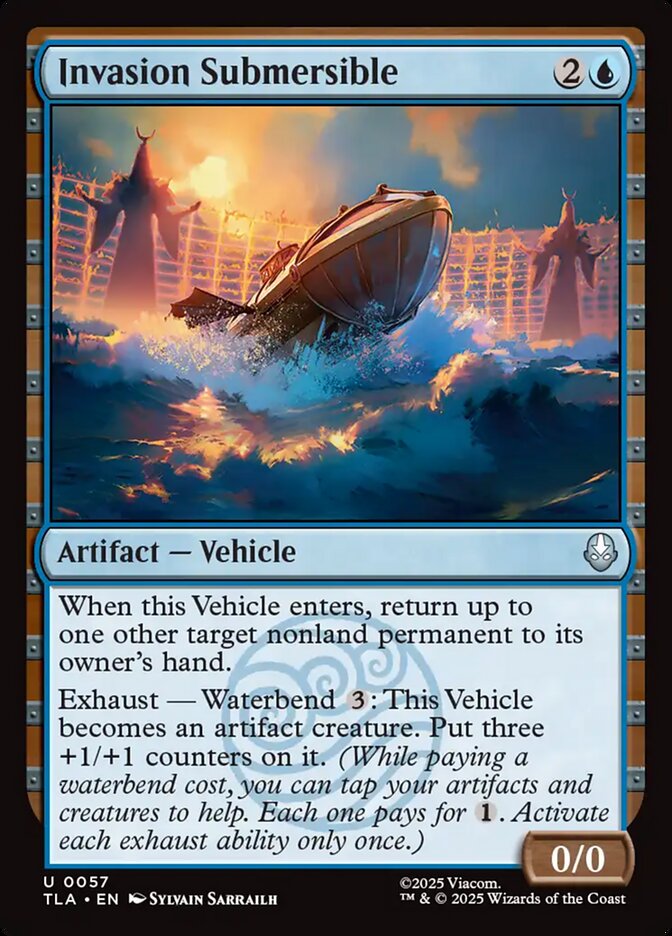 Invasion Submersible 57 Uncommon Avatar: The Last Airbender Magic: The Gathering Near Mint (NM) przód