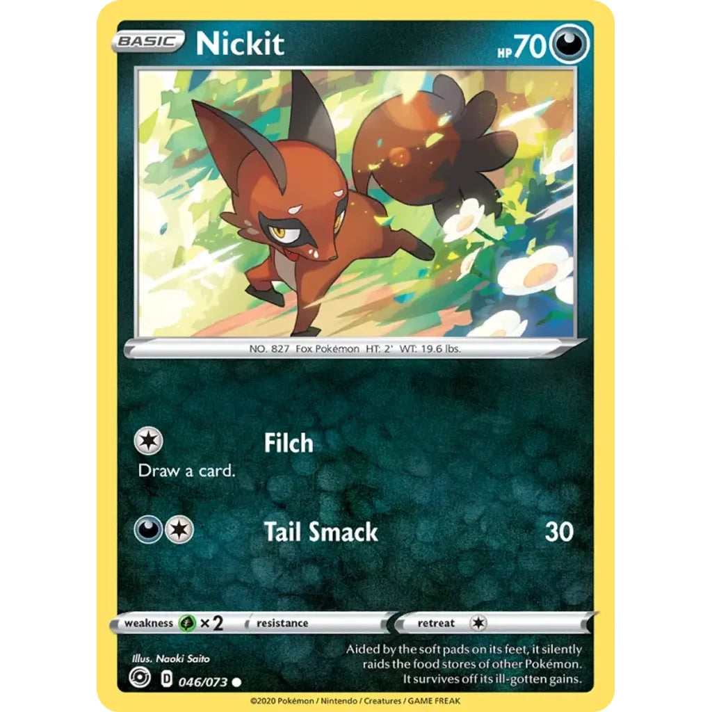 Nickit 046/073 Common Champion's Path Pokemon Near Mint (NM) przód