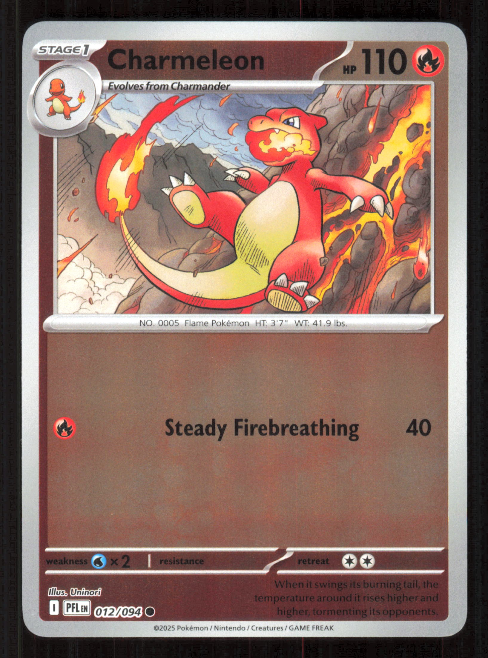 Charmeleon Common ME02: Phantasmal Flames 012/094 Near Mint (NM) przód