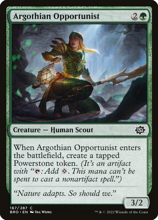 Argothian Opportunist 167 Common The Brothers' War Magic: The Gathering Near Mint (NM) przód