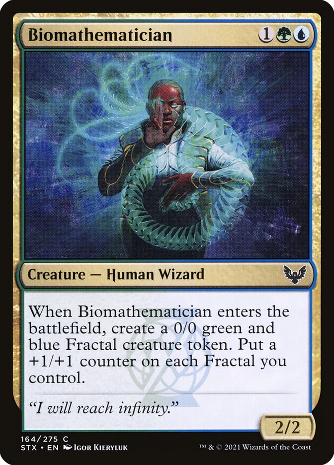 Biomathematician 164 Common Strixhaven: School of Mages Magic: The Gathering Near Mint (NM) przód
