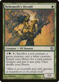 Behemoth's Herald 124 Uncommon Shards of Alara Magic: The Gathering Foil Lightly Played (LP) przód