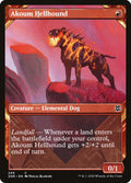 Akoum Hellhound (Showcase) 299 Common Zendikar Rising Magic: The Gathering Near Mint (NM) przód