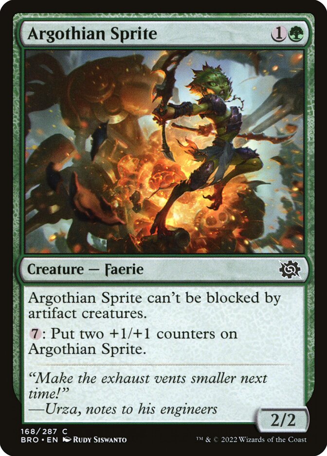 Argothian Sprite 168 Common The Brothers' War Magic: The Gathering Near Mint (NM) przód
