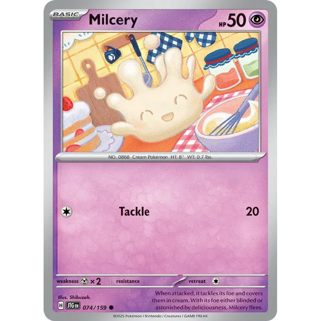 Milcery 074/159 Common Journey Together Pokemon Reverse Holo Near Mint (NM) przód